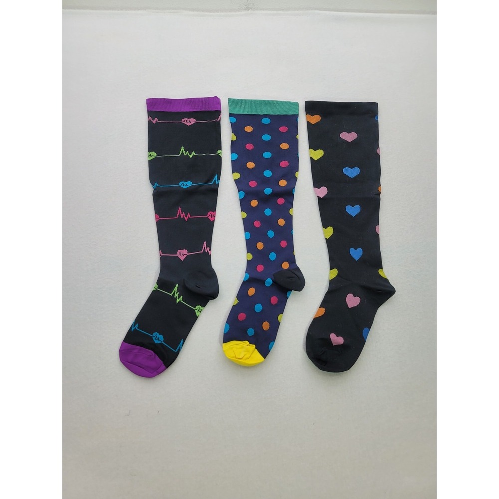 Pluse Size Compression Knee High‎ Socks Womens 4XL 15-20 mmhg 3 in Pack